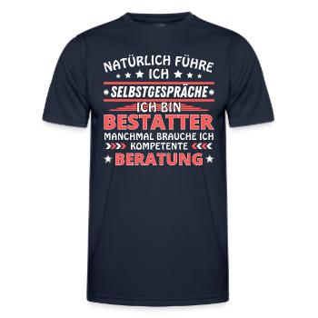 I'm Talking to Yourself - Undertaker Edition - Men's Functional T-Shirt - navy - Front - AI Model Male 178 dark (178cm)