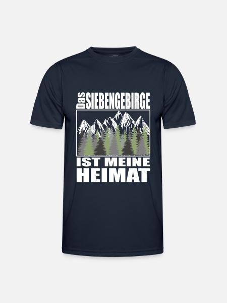 Siebengebirge Heimat - Männer Funktions-T-Shirt - Navy