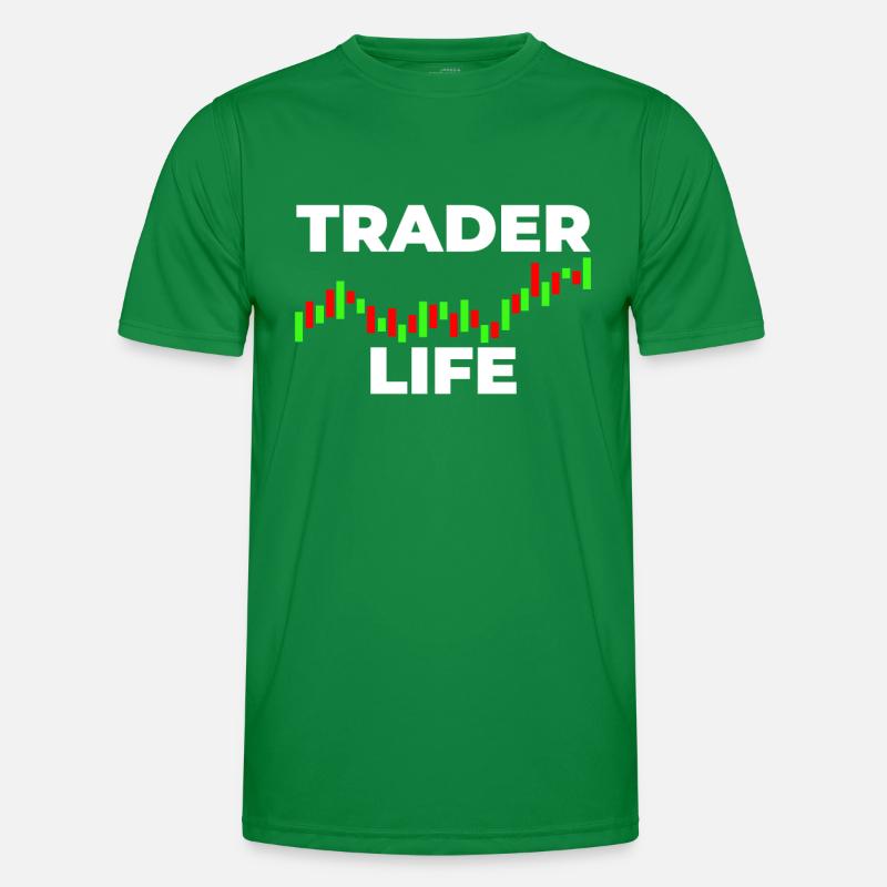 Day Trading Trader Exchange Men's Functional T-Shirt