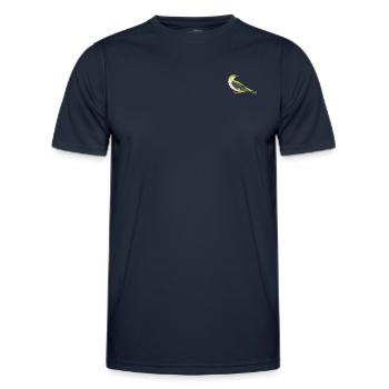 Oriole oiseau femelle / Illustration graphique - T-shirt sport Homme - bleu marine - Devant - AI Model Male 178 dark (178cm)