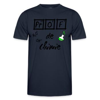 Je suis prof de chimie ballon - Männer Funktions-T-Shirt - Navy - Vorne - AI Model Male 178 dark (178cm)