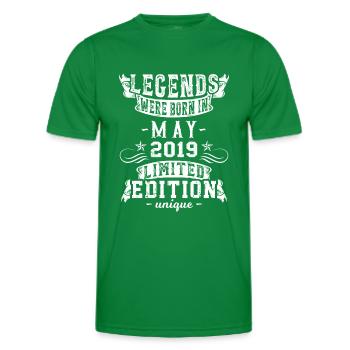 Anniversaire Mai 2019 Edition Limitée Millésime - T-shirt sport Homme - vert - Devant - AI Model Male 178 dark (178cm)