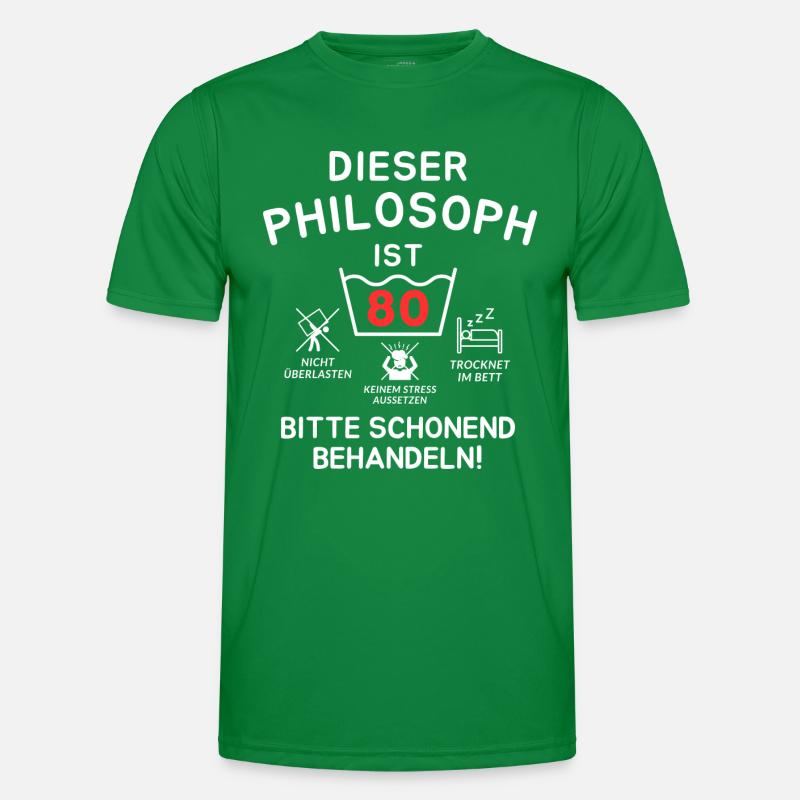 This philosopher is 80. Men's Functional T-Shirt