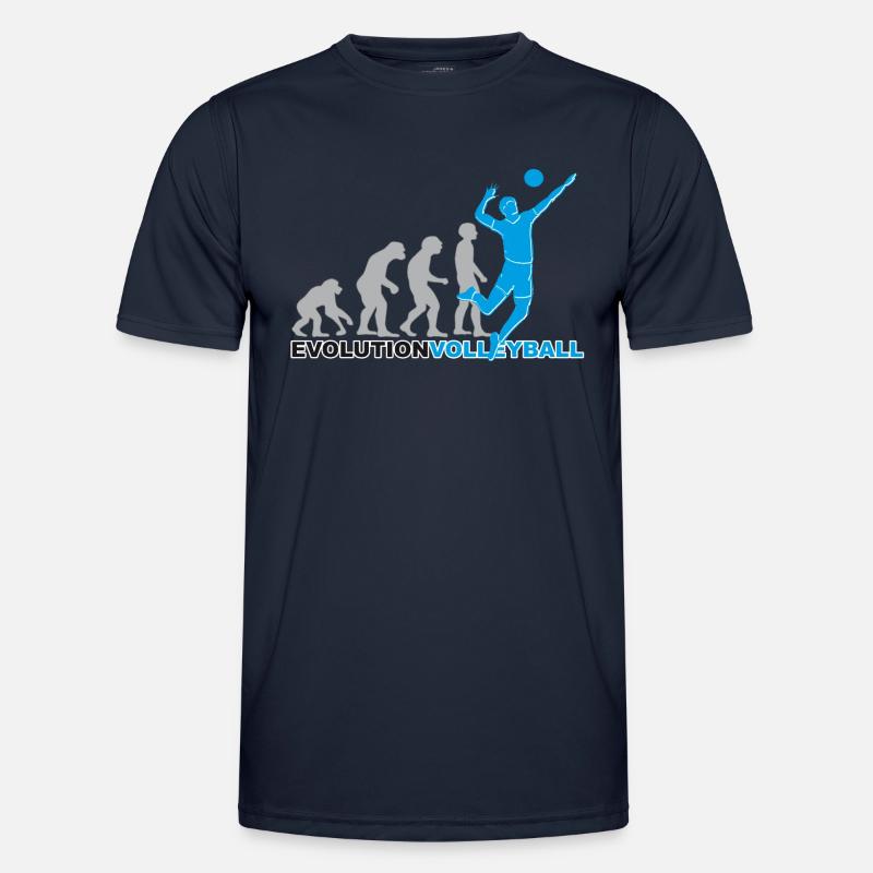 Évolution des joueurs de volley-, de volley-, de volley- T-shirt sport Homme