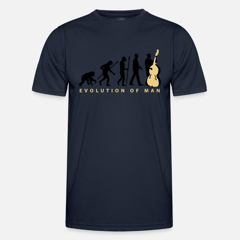 evolution_kontrabass_11_2016_2c02 - Männer Funktions-T-Shirt - Navy