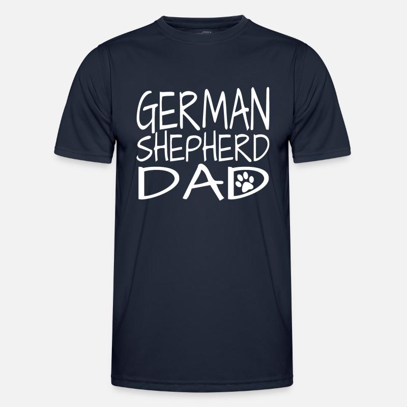 German Shepherd Schäferhund Dad - Männer Funktions-T-Shirt - Navy