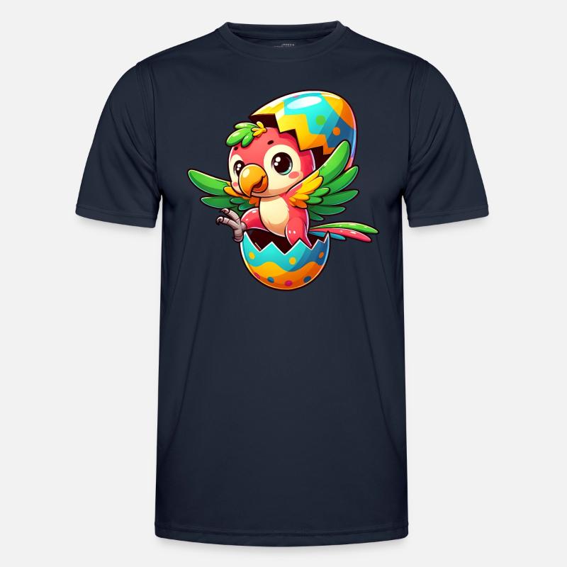 Easter Parrot Hatches from Egg Men's Functional T-Shirt