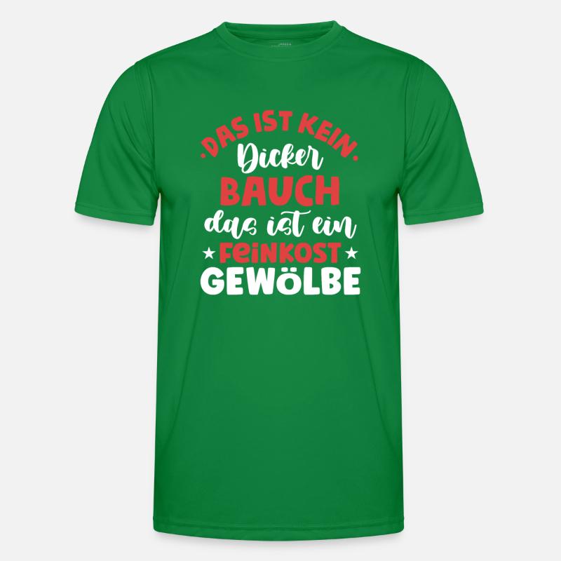 Dicker Bauch, Feinkostgewölbe, Feinschmecker, Fun Männer Funktions-T-Shirt