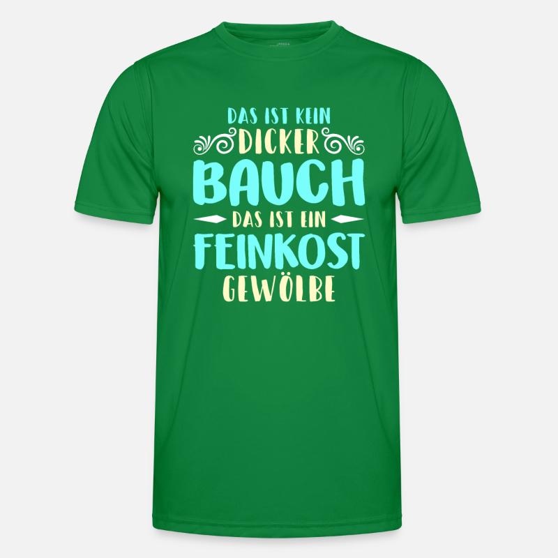Dicker Bauch, Feinkostgewölbe, Feinschmecker, Fun Männer Funktions-T-Shirt