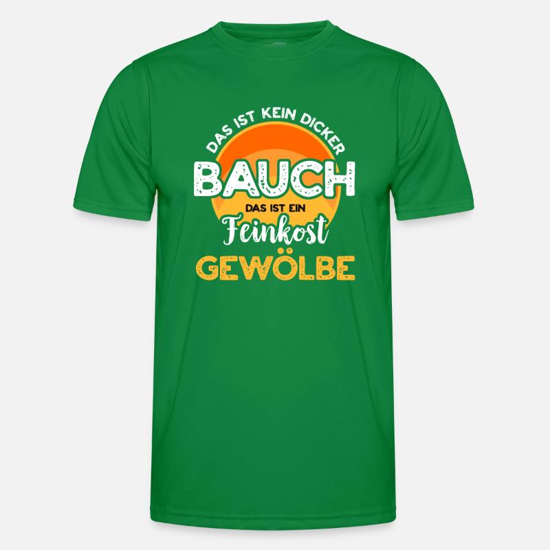 Dicker Bauch, Feinkostgewölbe, Feinschmecker, Fun Männer Funktions-T-Shirt
