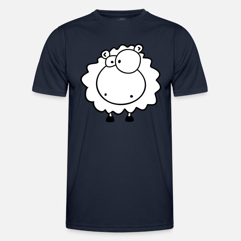 Kleines kuschel Schäfchen - Männer Funktions-T-Shirt - Navy