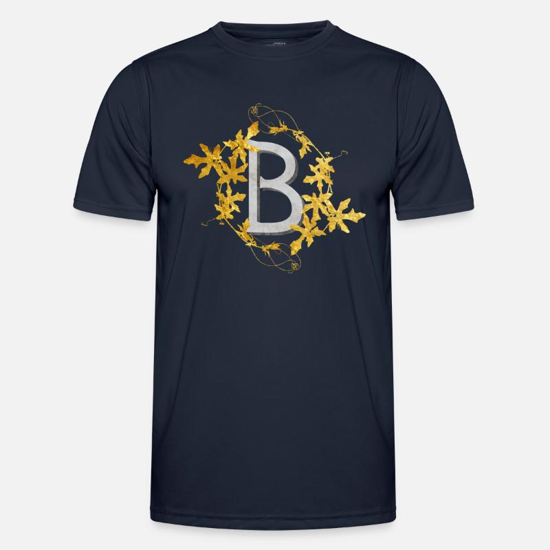 Initials2-B Männer Funktions-T-Shirt