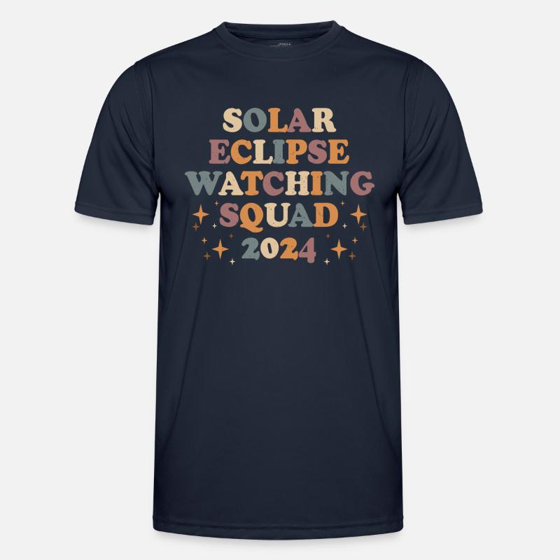 Solar Eclipse 2024 - Men's Functional T-Shirt - navy