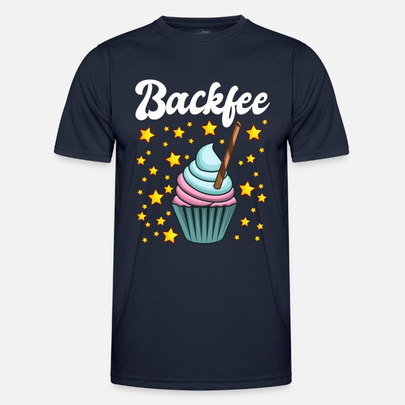 Backfee Hobbybäcker Bäckerin Backen Cupcake Muffin - Männer Funktions-T-Shirt - Navy