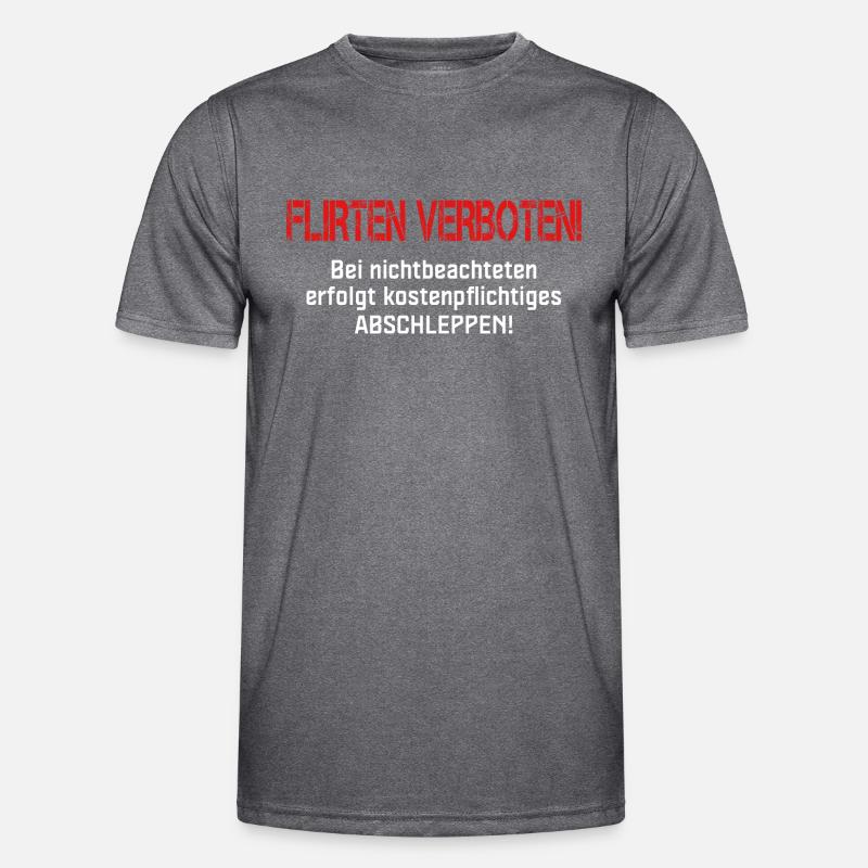 Flirting Prohibited for Singles Men's Functional T-Shirt