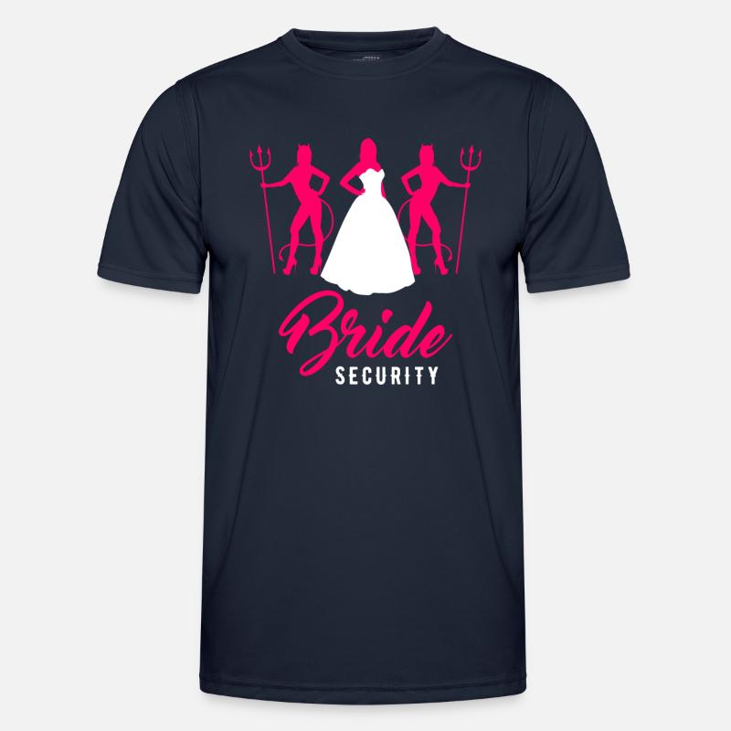 Bachelor Party Wedding Bride Security Men's Functional T-Shirt