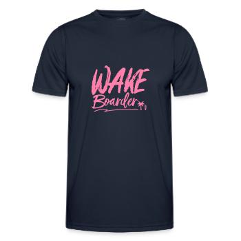 Wakeboard - Männer Funktions-T-Shirt - Navy - Vorne - AI Model Male 178 dark (178cm)
