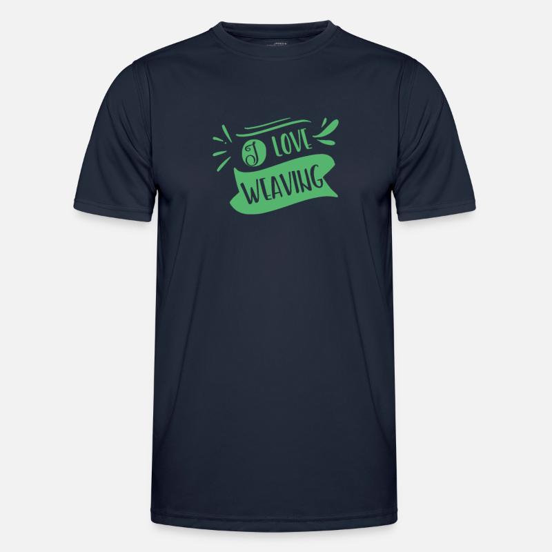 Weber Weberei Weben Webstuhl Hobby - Männer Funktions-T-Shirt - Navy
