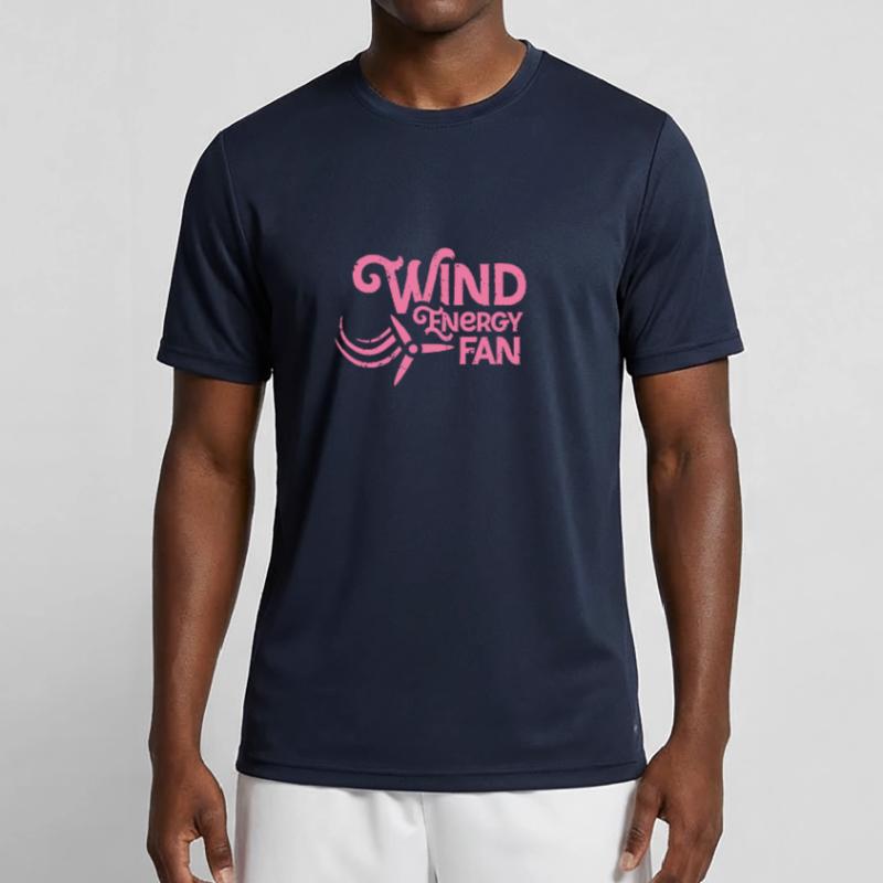 Énergie éolienne éolienne éolienne roue éolienne T-shirt sport Homme
