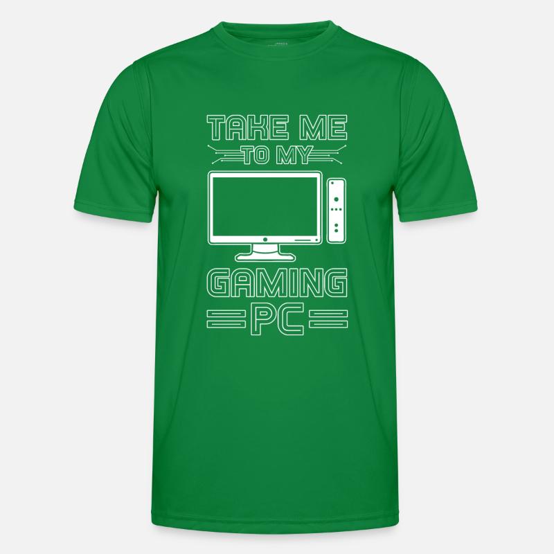 Gaming PC Männer Funktions-T-Shirt