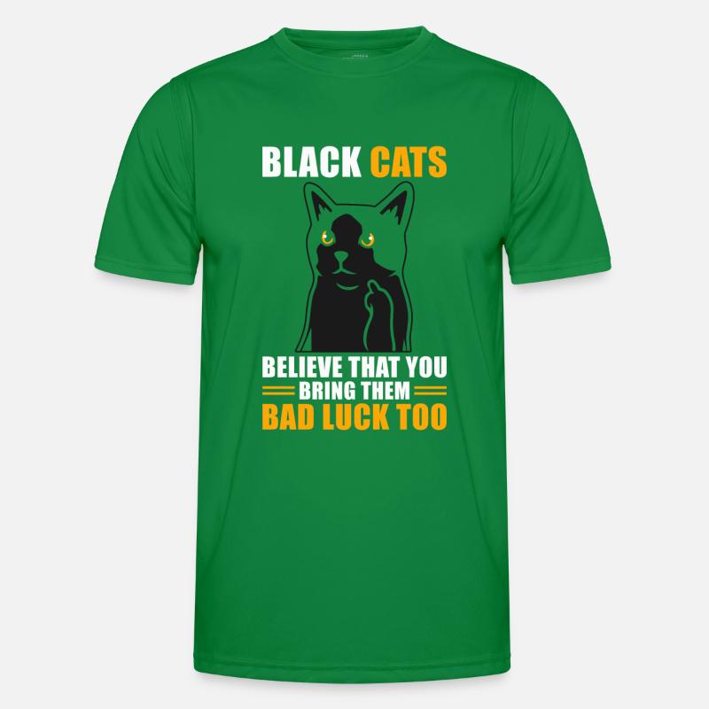 Superstition Chat Noir T-shirt sport Homme