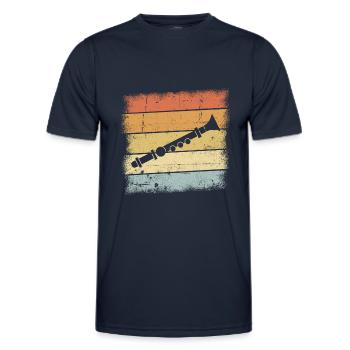 Flute - Men's Functional T-Shirt - navy - Front - AI Model Male 178 dark (178cm)