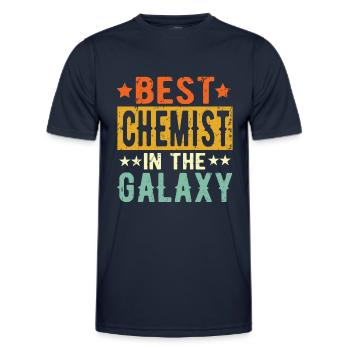 Best Chemiker ever Chemiker Geschenk - Männer Funktions-T-Shirt - Navy - Vorne - AI Model Male 178 dark (178cm)