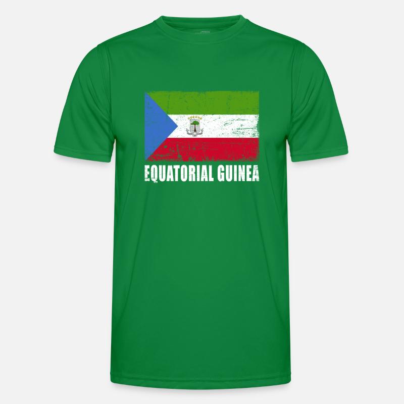 Drapeau de la Guinée équatoriale T-shirt sport Homme
