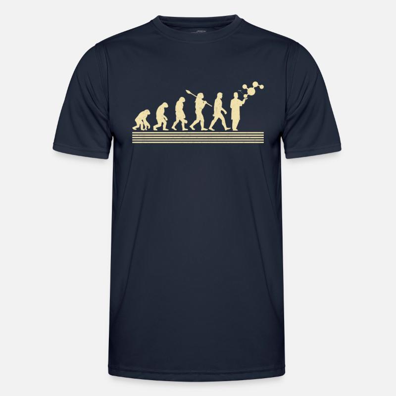 Biologist Evolution - Men's Functional T-Shirt - navy