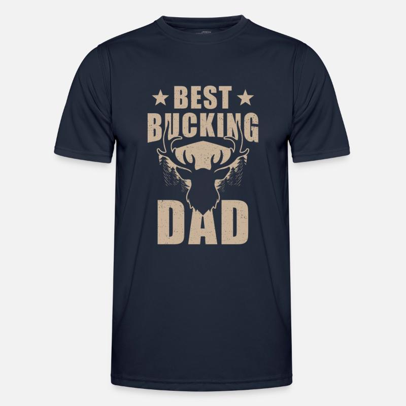 Hunter Dad Design Bester Bockiger Vater Männer Funktions-T-Shirt