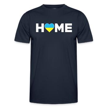 Ukraine Home Ukraine Flag Ukraine Love - Men's Functional T-Shirt - navy - Front - AI Model Male 178 dark (178cm)