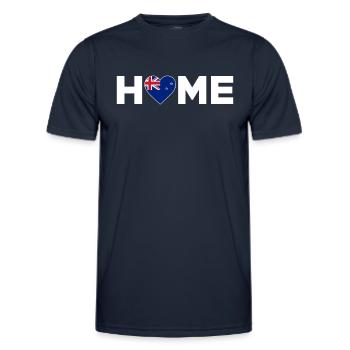 Neuseeland Heimat Neuseeland Flagge - Männer Funktions-T-Shirt - Navy - Vorne - AI Model Male 178 dark (178cm)