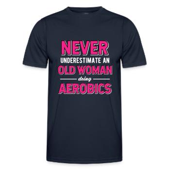 Geräteturnen Bodenturnen Akrobatik Gymnastik - Männer Funktions-T-Shirt - Navy - Vorne - AI Model Male 178 dark (178cm)