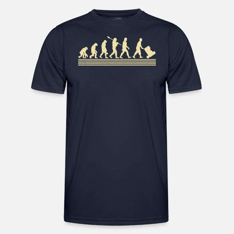Logistiker-evolution - Männer Funktions-T-Shirt - Navy