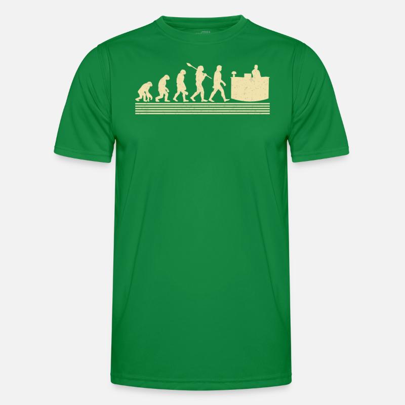 Evolution of Receptionists Men's Functional T-Shirt