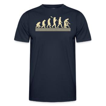 Carpentry evolution - Men's Functional T-Shirt - navy - Front - AI Model Male 178 dark (178cm)