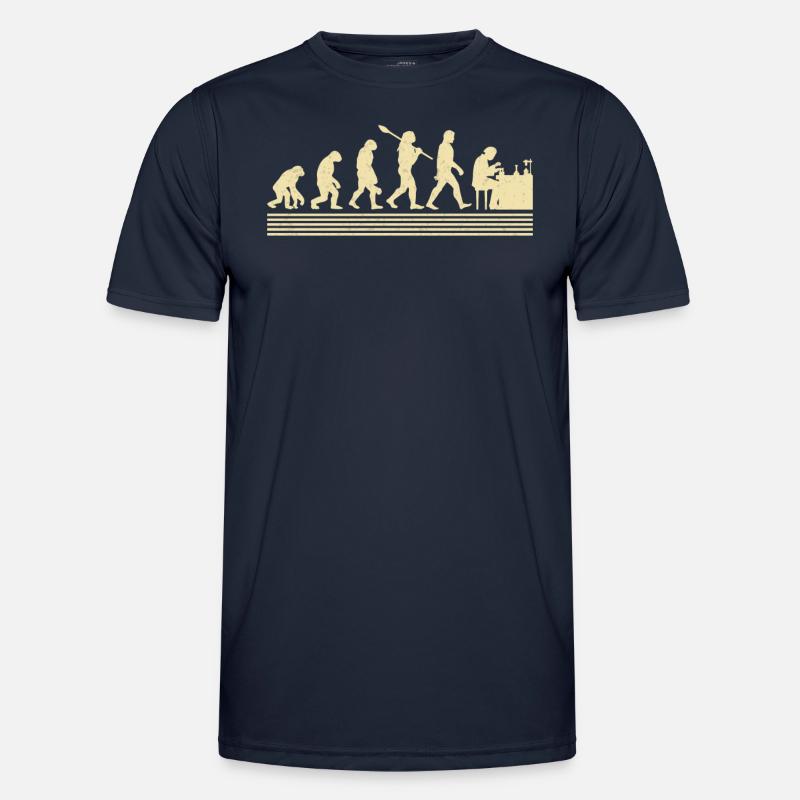 Chemiker-evolution - Männer Funktions-T-Shirt - Navy