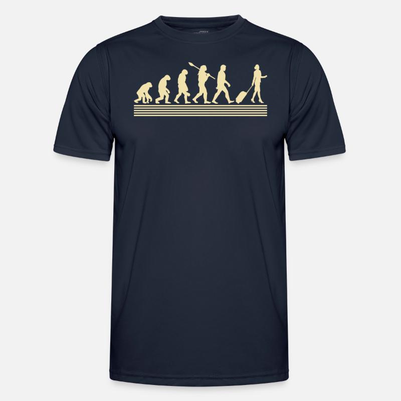 Stewardessen-evolution - Männer Funktions-T-Shirt - Navy
