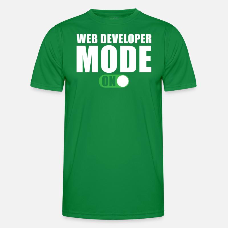 Web Developer Mode On Men's Functional T-Shirt