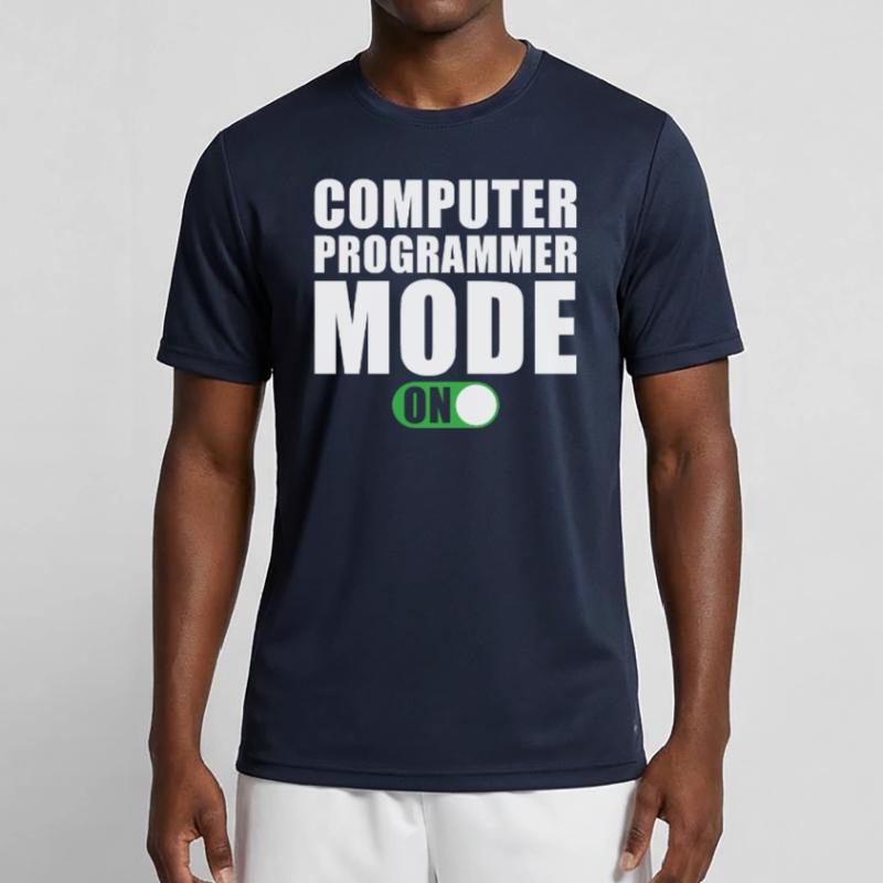 Computer Programmer Mode On Männer Funktions-T-Shirt