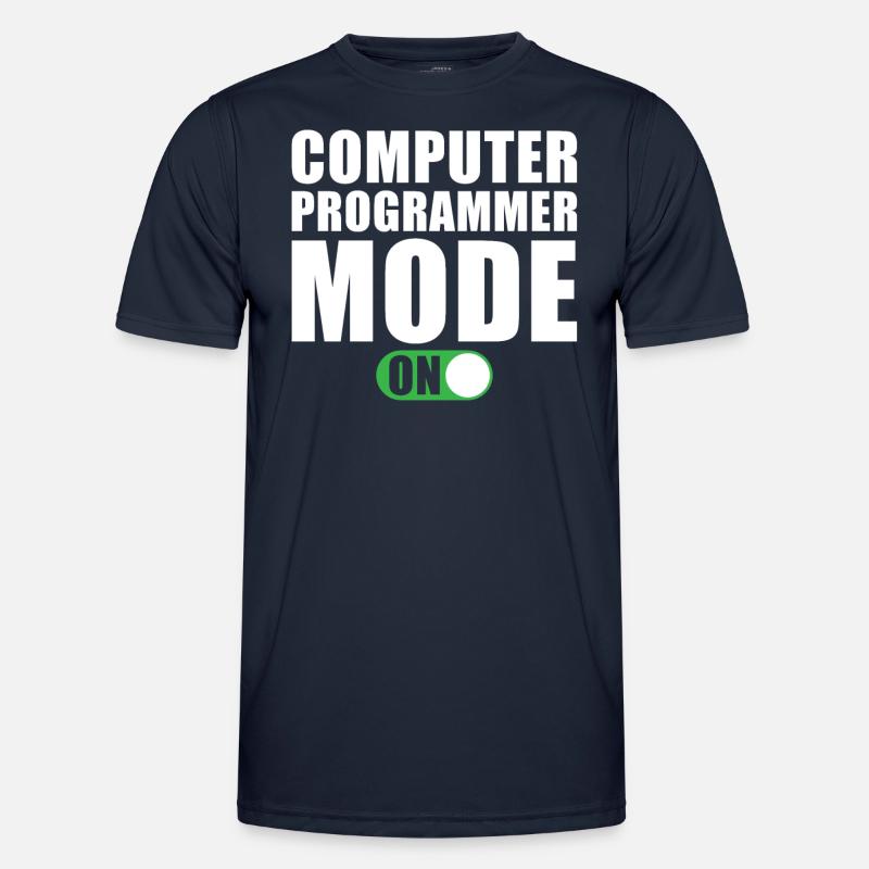 Computer Programmer Mode On - Männer Funktions-T-Shirt - Navy
