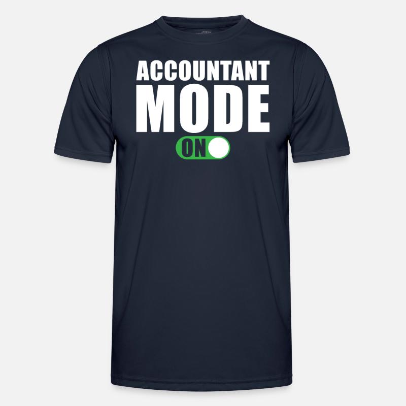 Buchhalter Modus Ein - Männer Funktions-T-Shirt - Navy