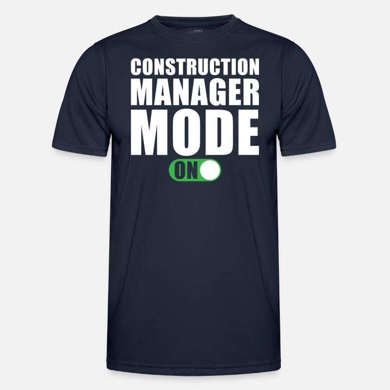 Construction Manager Mode On - Men's Functional T-Shirt - navy