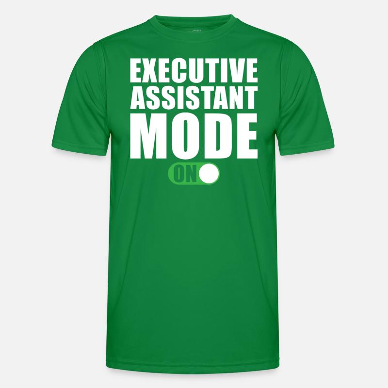Assistentin Der Geschäftsleitung Modus An Männer Funktions-T-Shirt