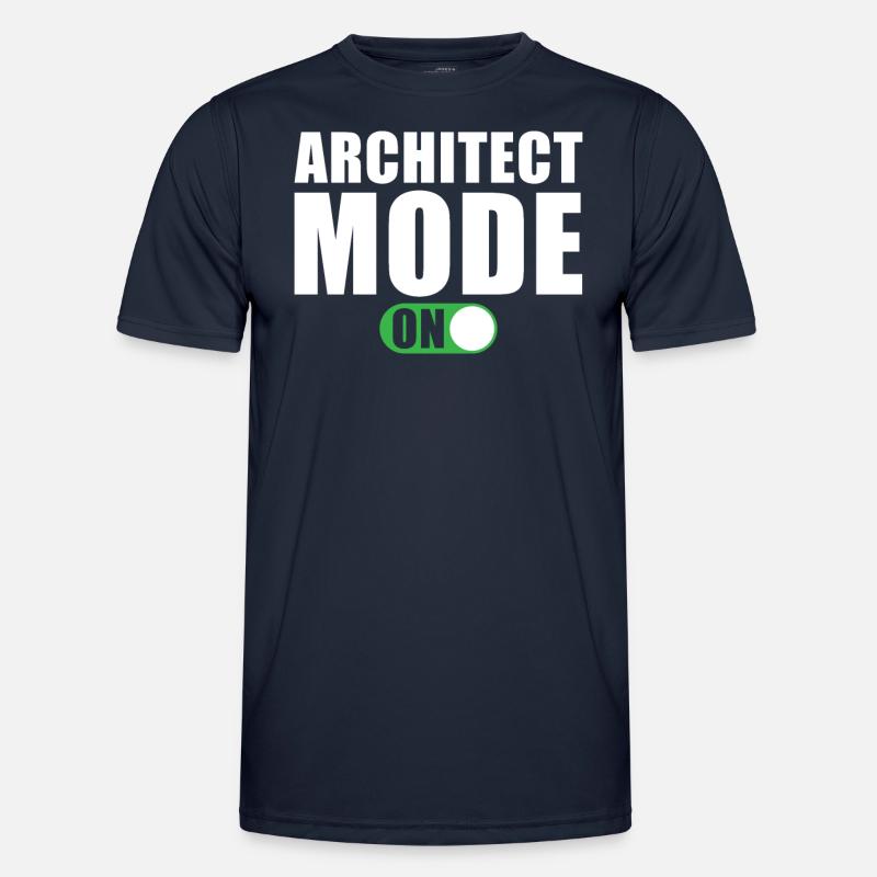 Architect Mode On - Men's Functional T-Shirt - navy