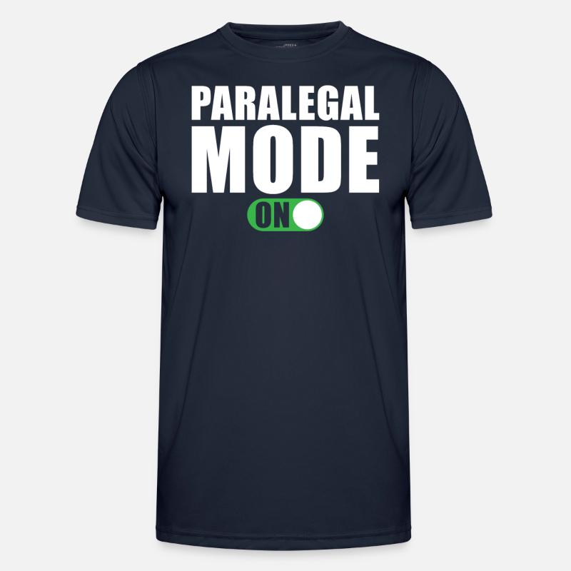 Rechtsanwaltsfachangestellte Modus an - Männer Funktions-T-Shirt - Navy