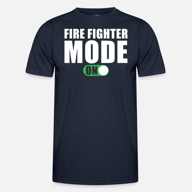 Firefighter Mode On - Men's Functional T-Shirt - navy