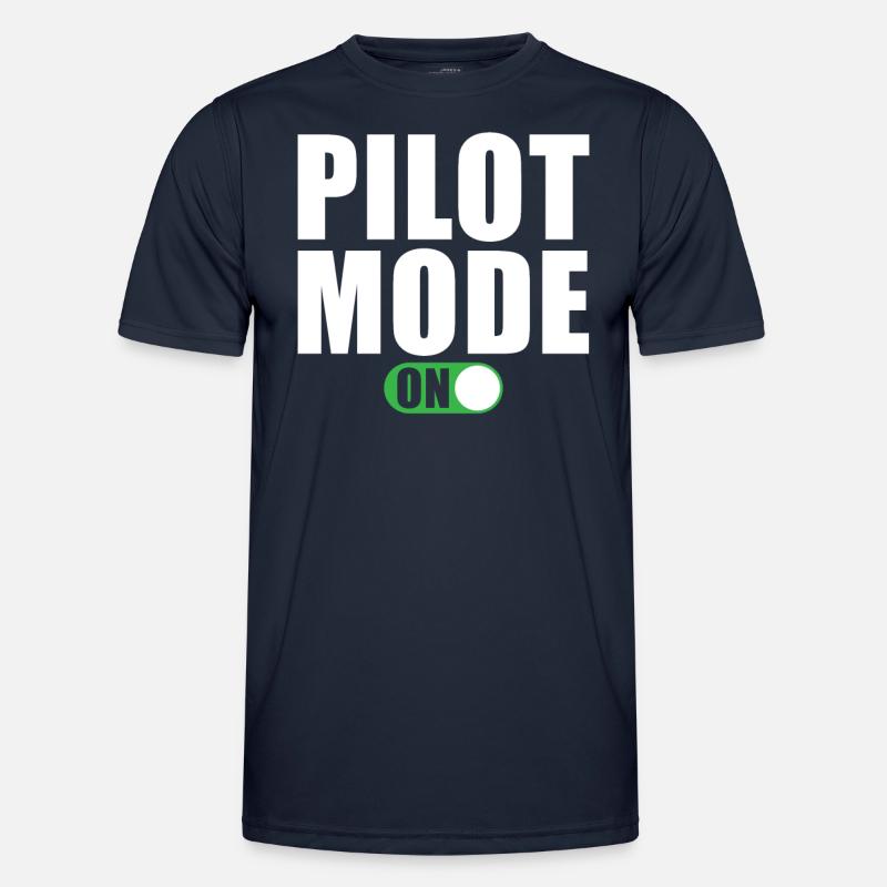 Pilot Mode On - Men's Functional T-Shirt - navy