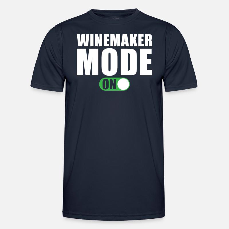 Winemaker mode On - Men's Functional T-Shirt - navy