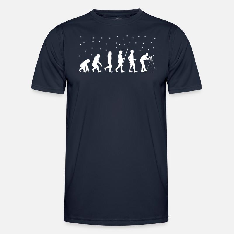 Astronomy Telescope Evolution Astronomy - Men's Functional T-Shirt - navy